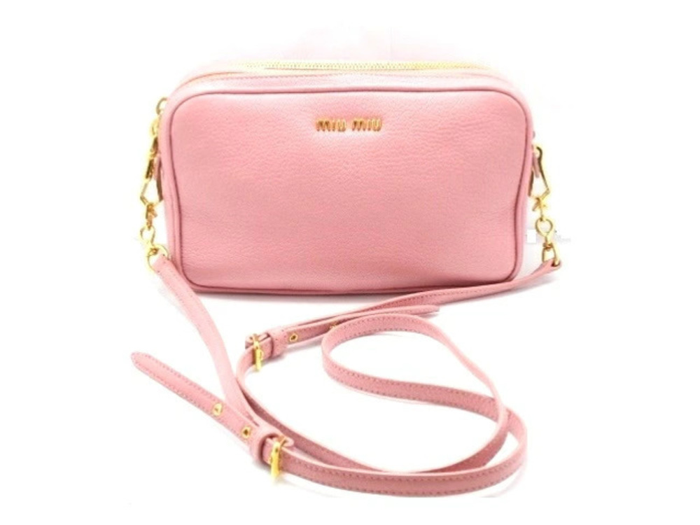 Miu Miu shoulder bag calfskin pink